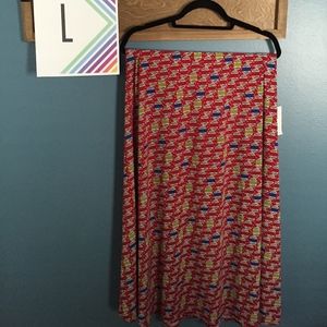 NWT L LuLaRoe Maxi skirt